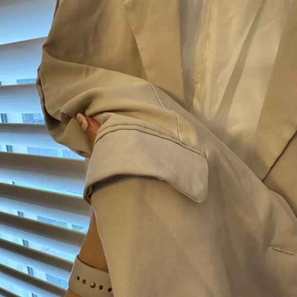 Beige Blazer Jacket - Picture 2 of 3